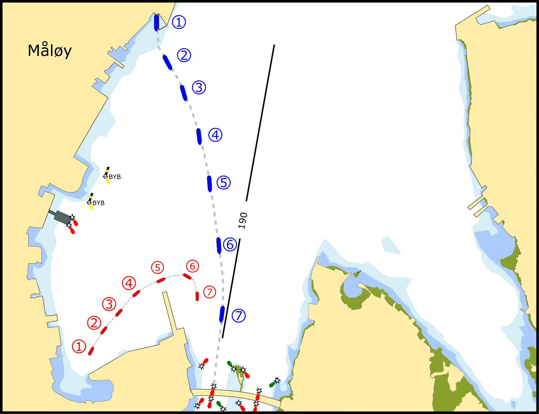 Regel 44 trange farvann