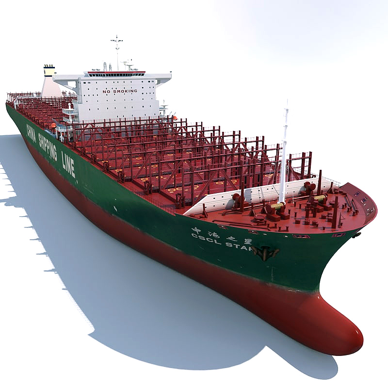 3ds max container ship